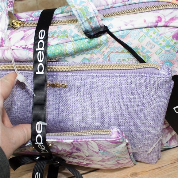 NWT BeBe 3 Piece Cosmetic Case - Picture 6 of 7